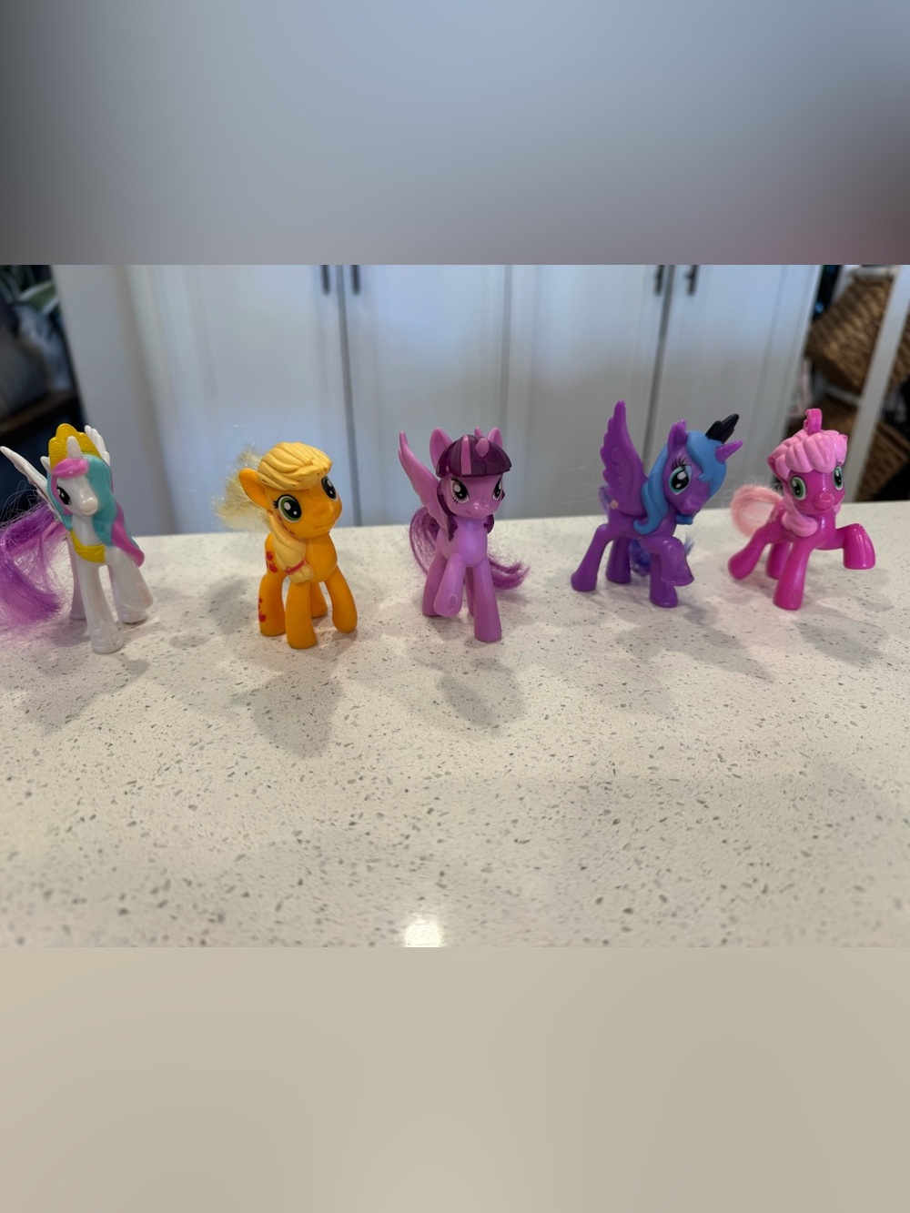 My Little Pony Purple Winged Pony with Yellow & Purple Friends set of 5